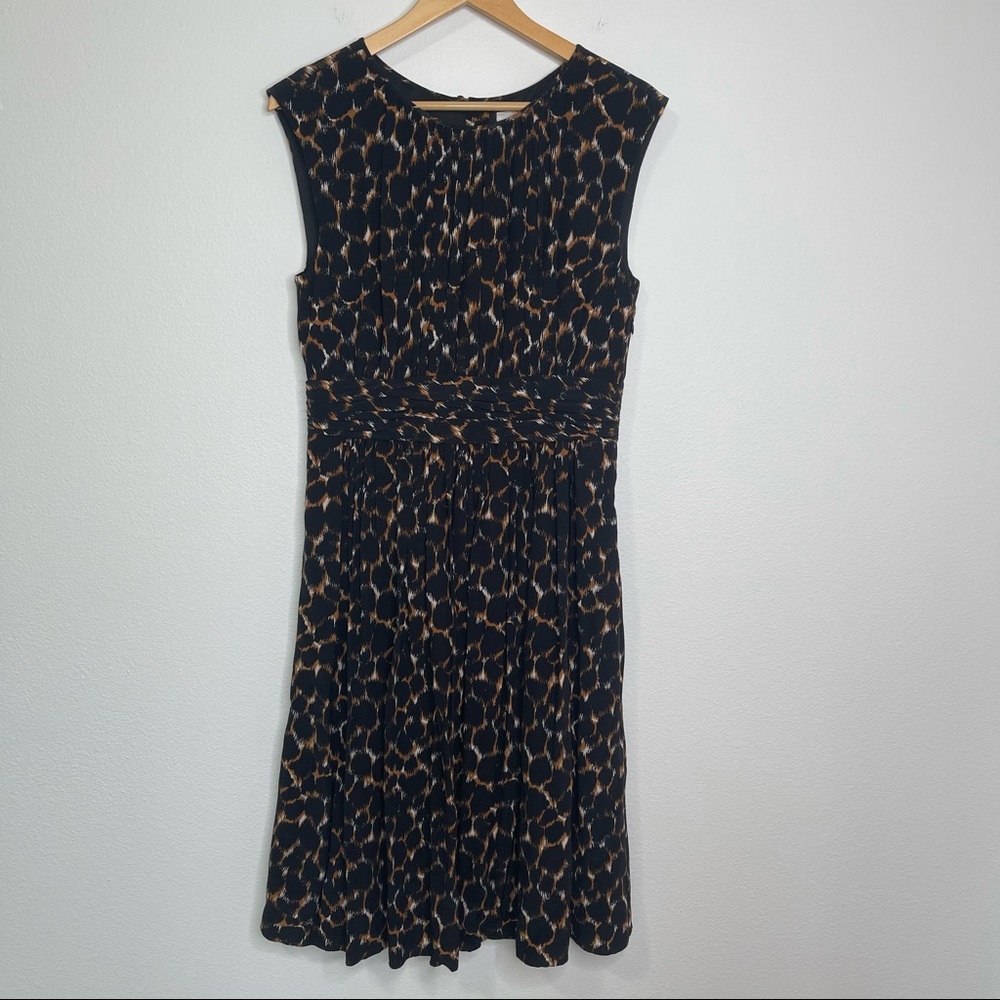 Boden Selina Animal Print Leopard Sleeveless Shift Dress